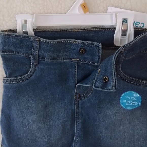 Carter's Mini Jean Skirt Size 3T‎ in Light Wash Denim w/ Adjustable Waist - Picture 4 of 11